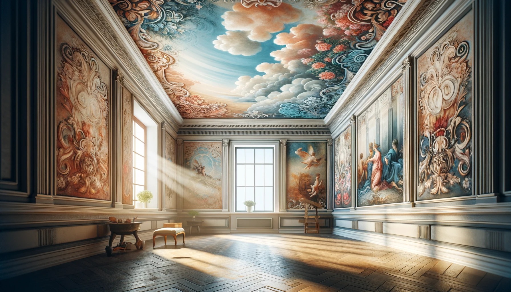 CreativeMural Artistry: Transforming Spaces with Artistic Wall and Ceiling Paintings